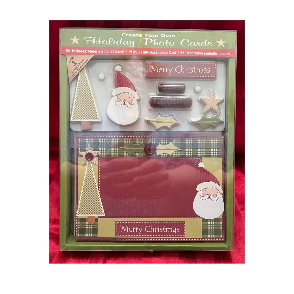 Holiday Photo Card Kit with Santa Design